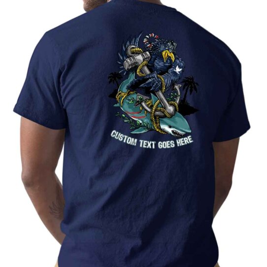 Shark-Surfer-Mens-Shirts-Navy