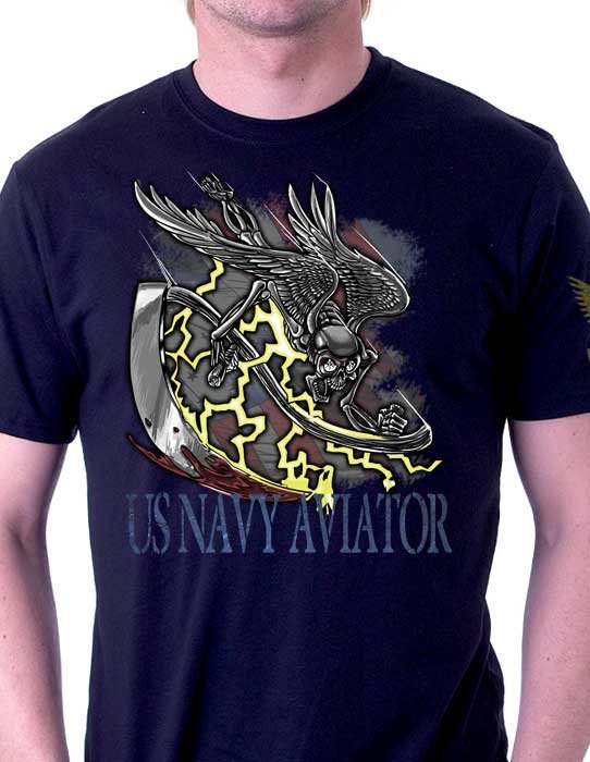 Navy Aviation Grim Reaper US Navy Shirt
