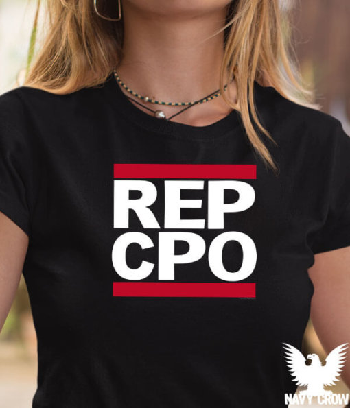 REP CPO Chief Petty Officer US Navy Shirt for Women