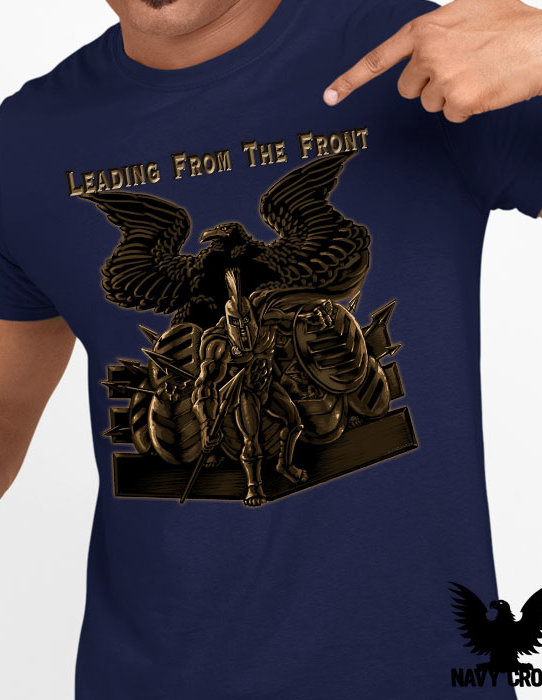 Navy Leading From the Front Shirt