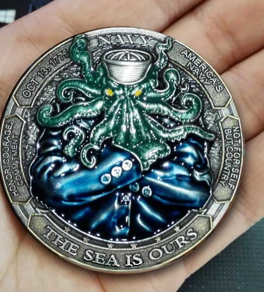 USS Carbonero SS 337 Submarine Challenge Coin USN DBF
