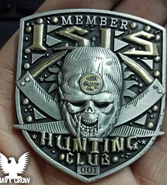 ISIS Hunting Club Member US Navy Challenge Coin