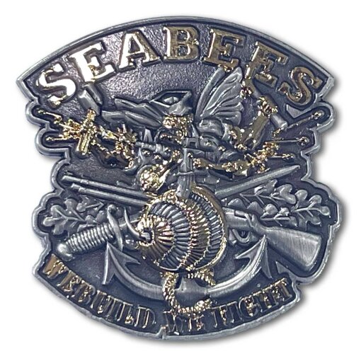 Seabees Veteran US Navy Collectible Challenge Coin