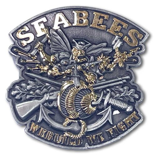 Seabees Veteran US Navy Collectible Challenge Coin