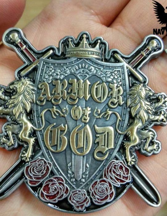 Armor Of God US Navy Challenge Coin