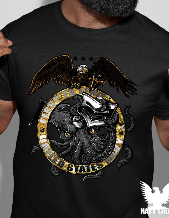 Petty Officer 1st Class Squid Eagle US Navy Shirt