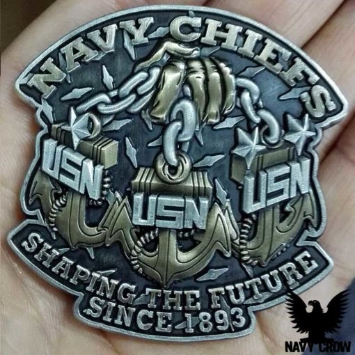 Navy Chiefs Shaping the Future US Navy Challenge Coin
