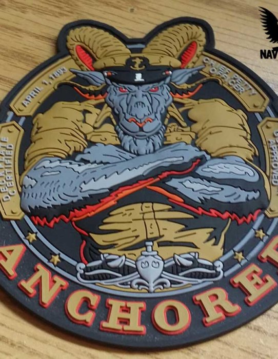 US Navy Chief Anchored PVC Morale Patch