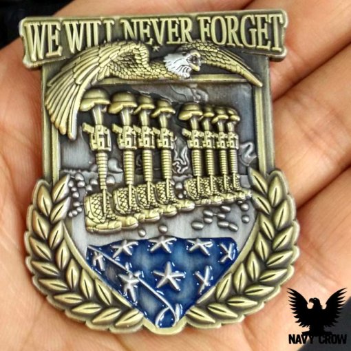 US Navy Memorial Never Forgotten Challenge Coin