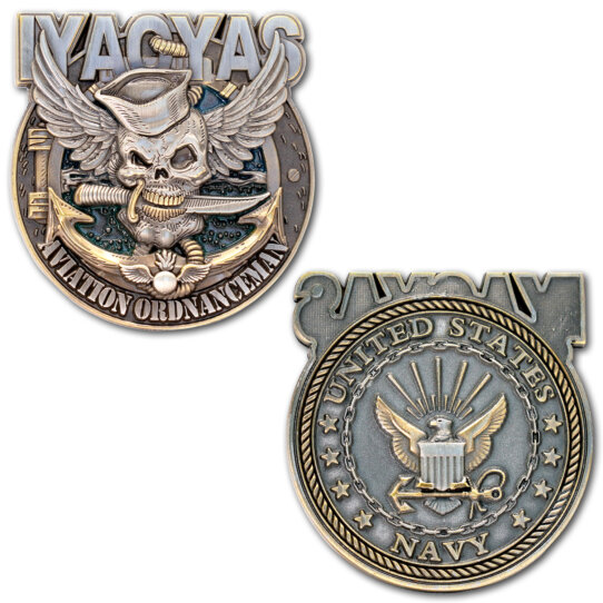 US-NAVY-IYAOYAS-Jolly-Roger-AO-Rate Coin