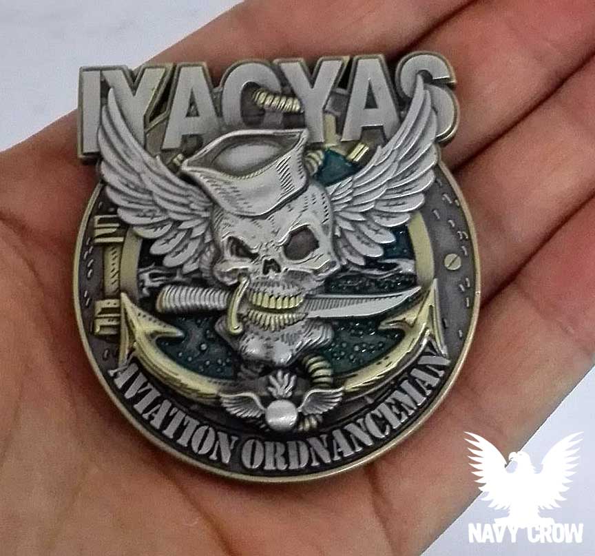 Navy Roof-Rat Aviation Boatswain/'s Mate Handler Yellow Challenge Coin