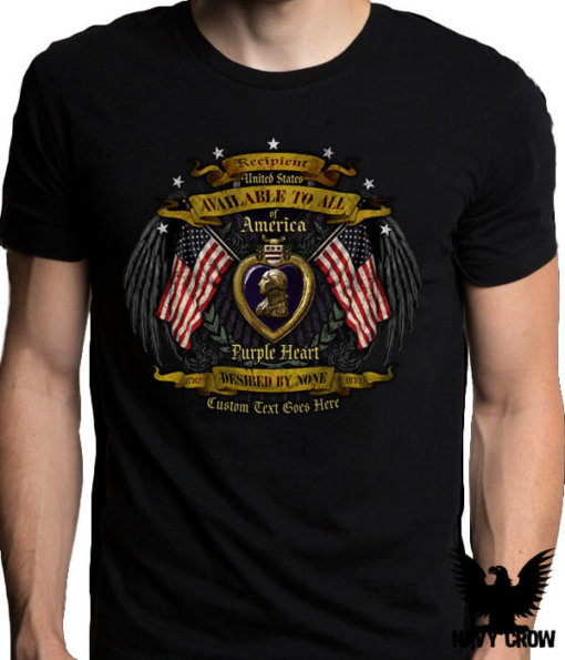 Purple Heart US Navy Shirt