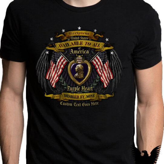 Purple Heart US Navy Shirt