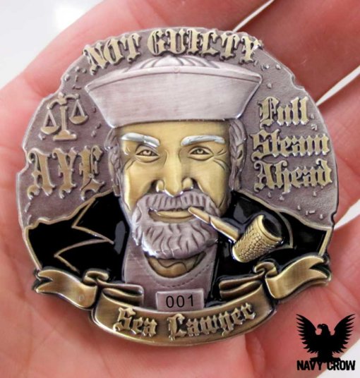 Sea Lawyer Flip US Navy Challenge Coin