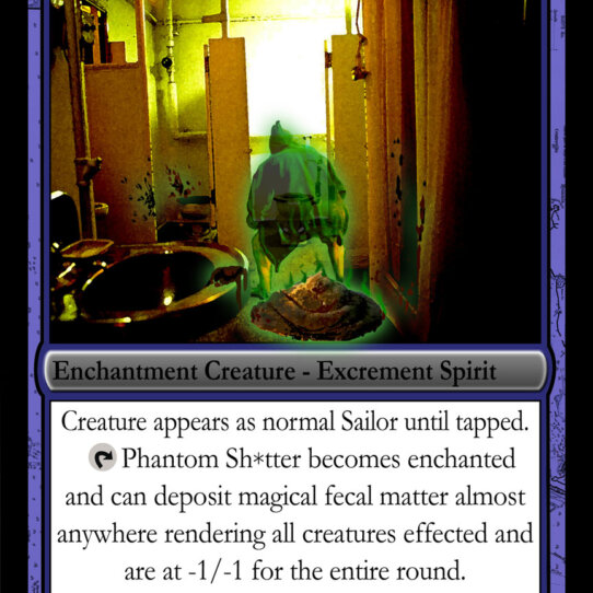 Phantom Sh*tter Navy The Smathering Card Decal