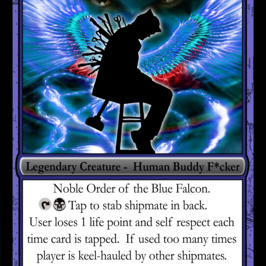 Blue Falcon Navy The Smathering Card Decal