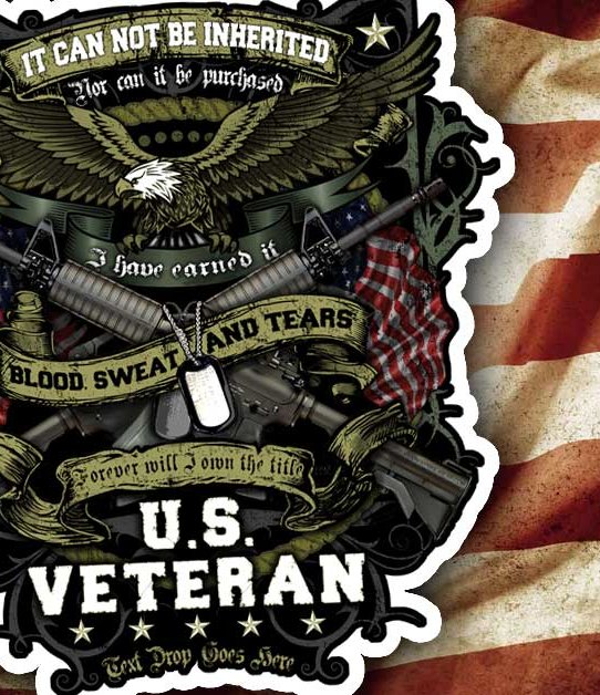 US Veteran It Can Not Be Inherited Decal