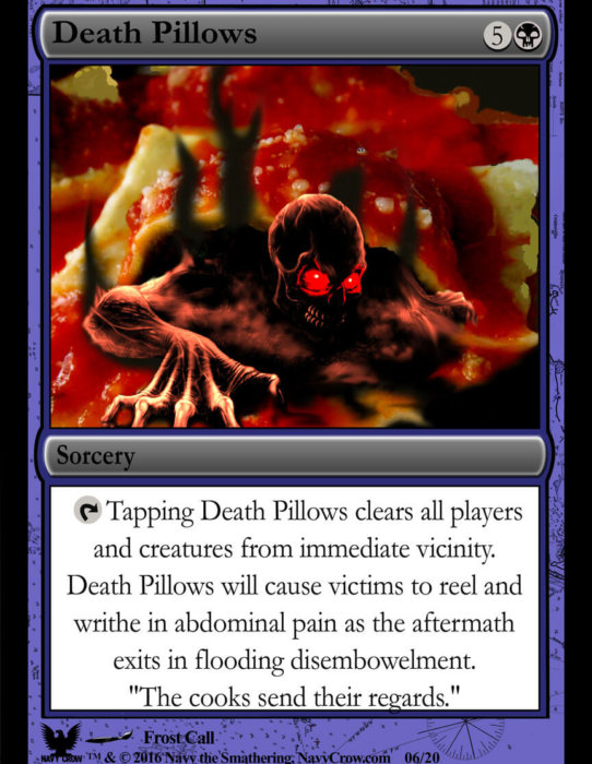 Death Pillows Navy The Smathering Card Decal
