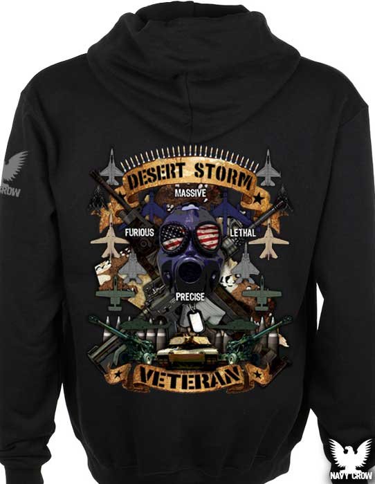 Desert Storm Veteran US Navy Hoodie
