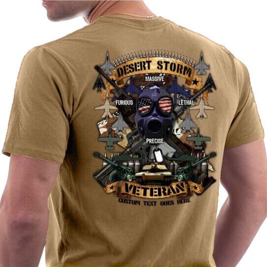 Desert Storm Veteran US Navy Custom Men's Shirt