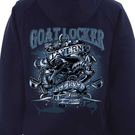 Goat Locker Tavern US Navy Hoodie
