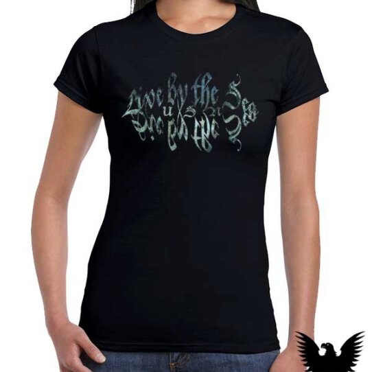 Live By The Sea Die By The Sea US Navy Shirt for Women