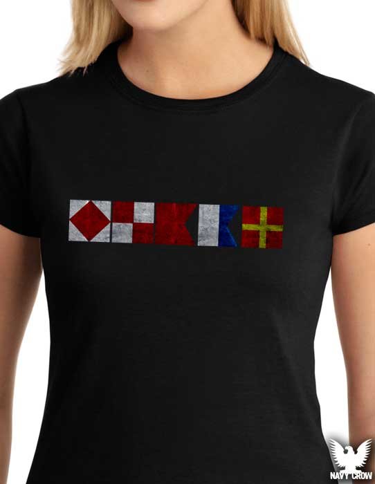 FUBAR Signal Flags US Navy Ladies Shirt