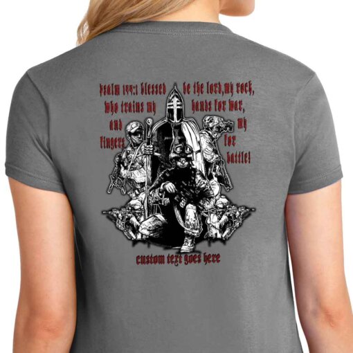 Blessed-be-The-Lord-Womens-Shirt-Coyote