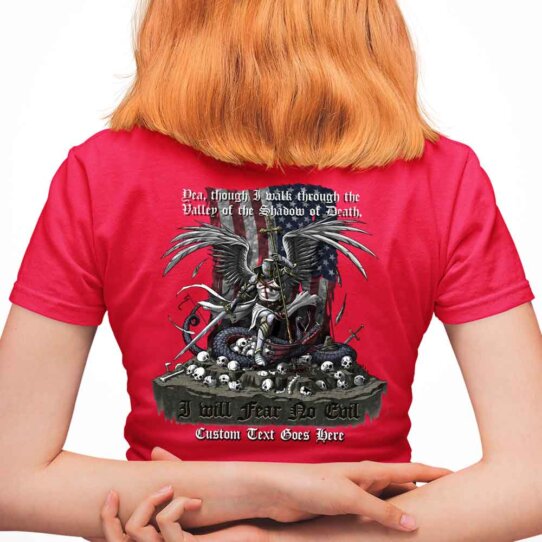 Fear-No-Evil-Womens-Shirt-Red
