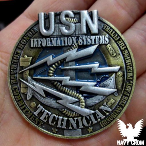 Information Systems Technician US Navy Challenge Coin