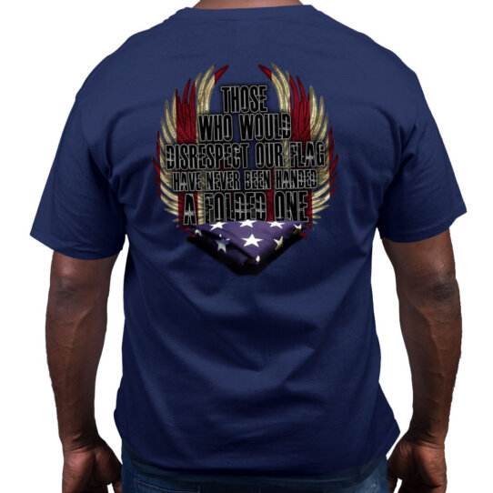 US Flag Folded US Navy Shirt