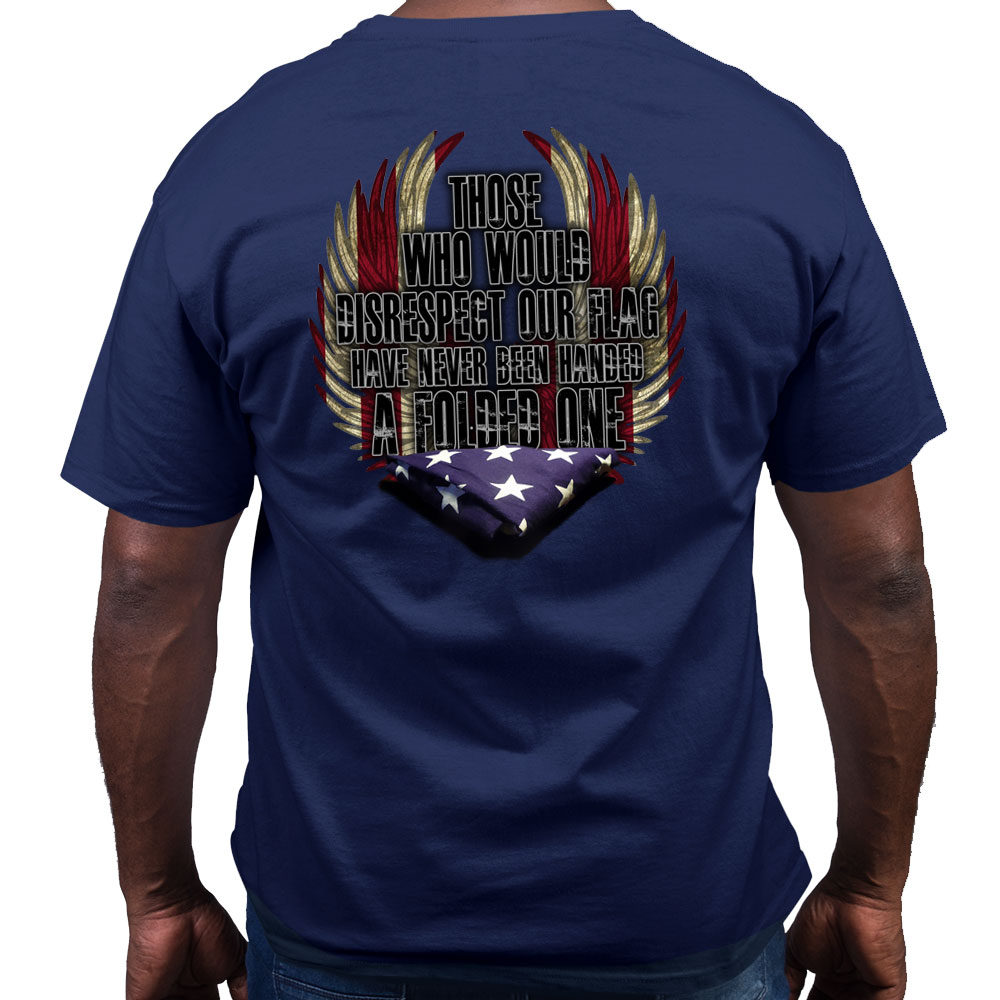 US Flag Folded US Navy Shirt