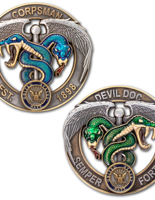 US-NAVY-Green-Blue-Flip-Corpsman-coin