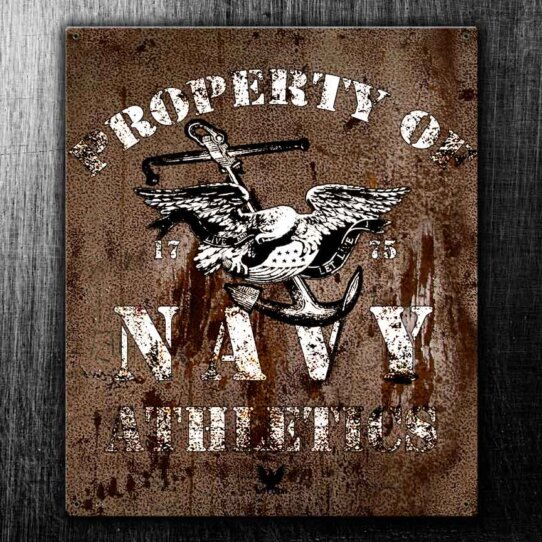 Navy Athletics, Property Of US Navy Military Sign