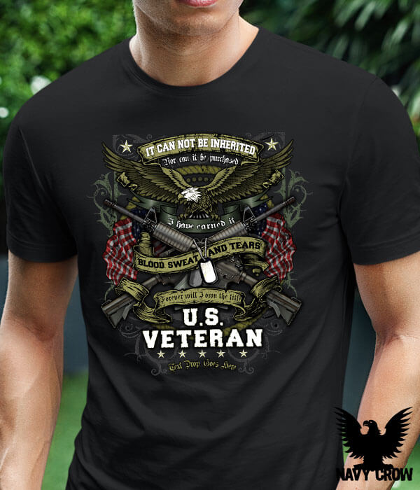 US Veteran It Can Not Be Inherited Shirt | USN Apparel