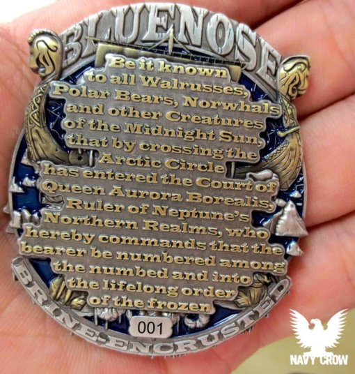 US Navy Bluenose Challenge Coin