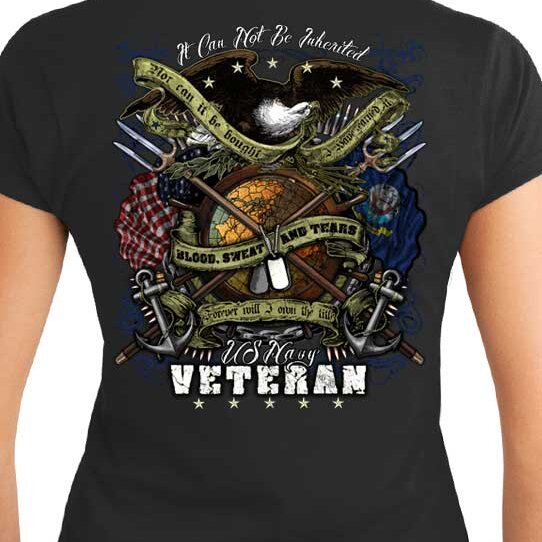 US Navy Veteran It Can Not Be Inherited Women’s Shirt