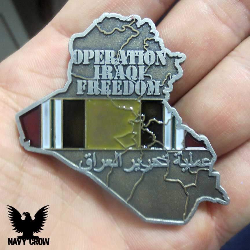 Operation Iraqi Freedom United States of America Challenge Medal Coin USA Collectable Enamel by Panda Loco