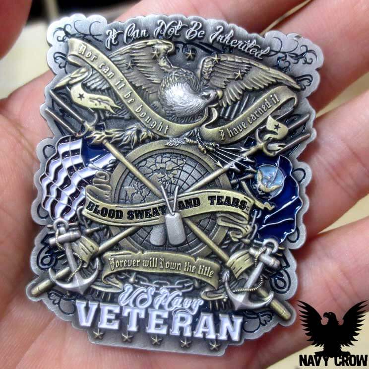 Navy Veteran Challenge Coin U.S 