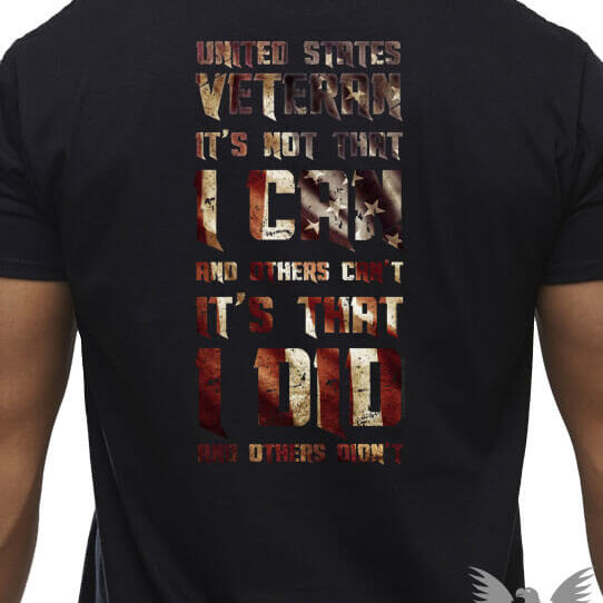 United States Veteran It's That I Did Military Shirt. USN Clothing.