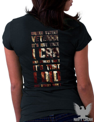 Us Veteran Its That I Did Us Navy Womens Shirt 9400