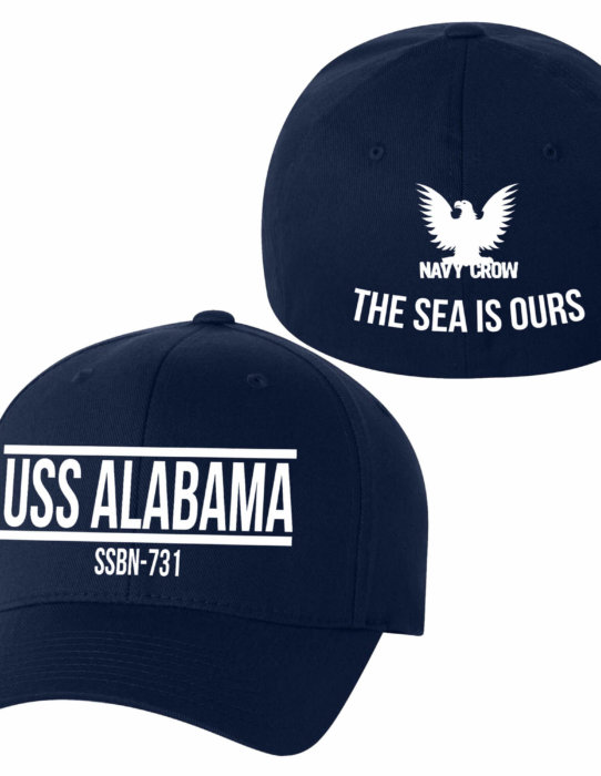 USS Alabama SSBN-731 Warship Ball Cap. USN Headwear.