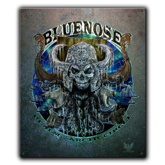 Bluenose Realm of the Arctic Circle Viking US Navy Veteran Custom 12 x 15 Inch Vintage Sign