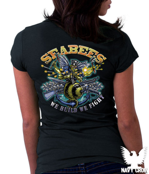 Seabees We Build We Fight US Navy Women’s Shirt