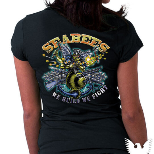Seabees We Build We Fight US Navy Women’s Shirt