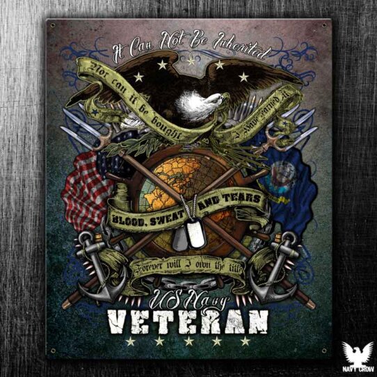 US Navy Veteran Military Sign