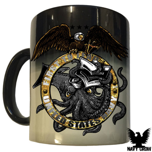 US Navy First To Lead 1st Class Petty Officer Lava Coffee Mug