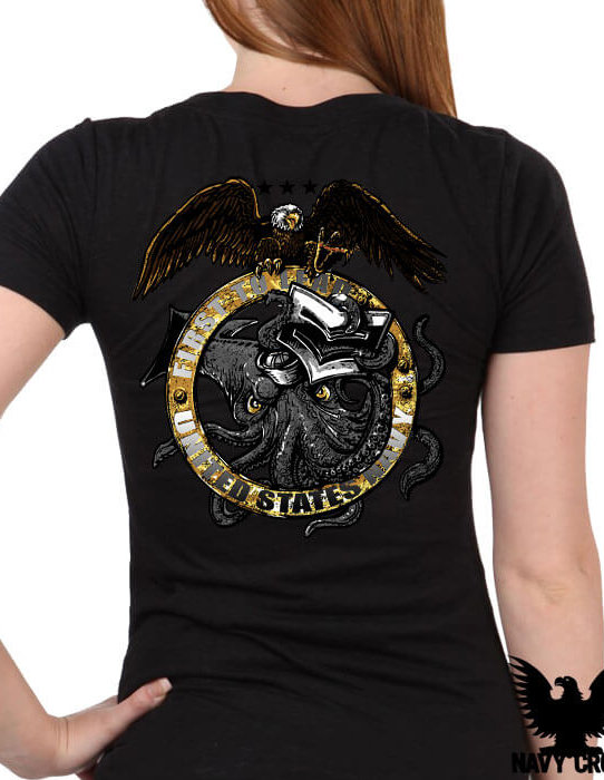 US Navy First To Lead 1st Class Petty Officer Ladies Shirt