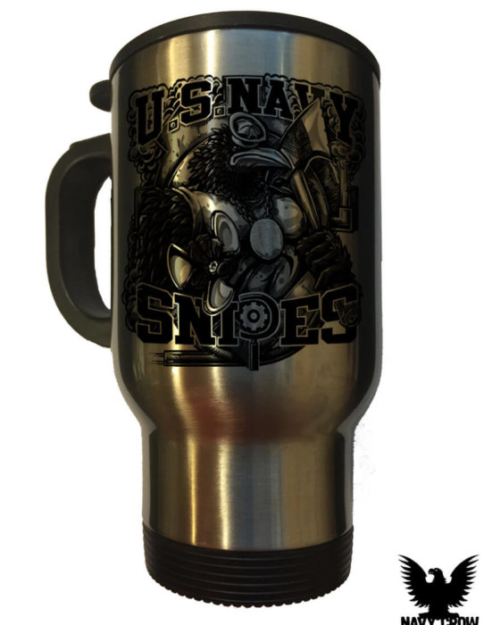 US Navy Snipes 14 Oz Travel Mug