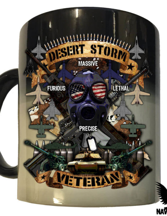 Desert Storm US Navy Lava Mug